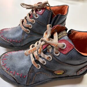 Original TMA Time Eyes Retro Hand-Stitched Hi-Top Shoes